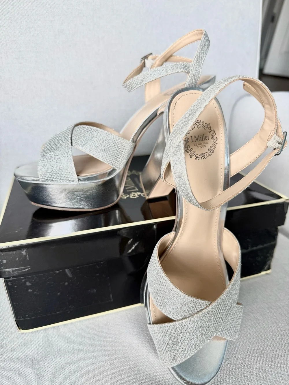 I. Miller platform sandals